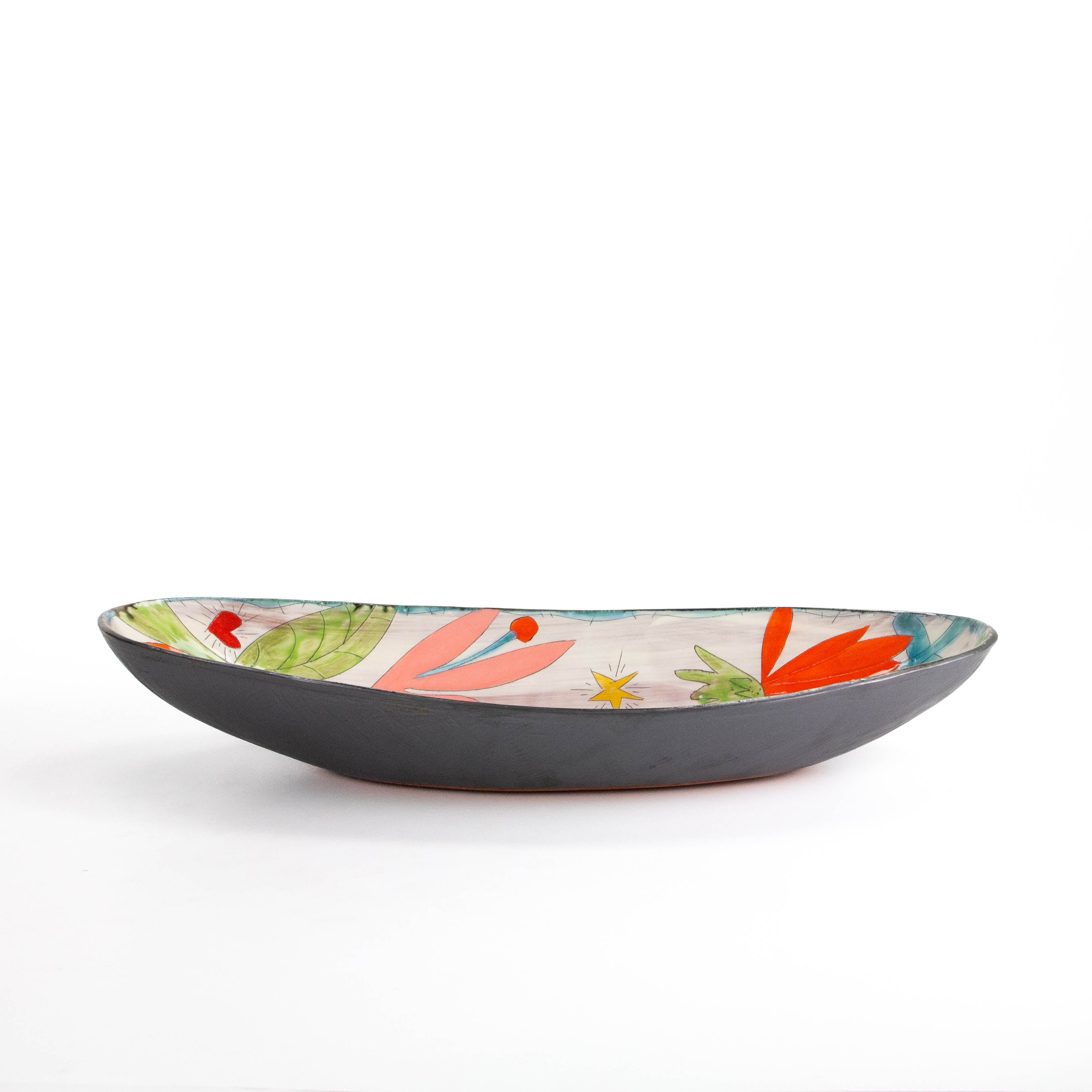 Large Meadow Dream Oval Serving Bowl