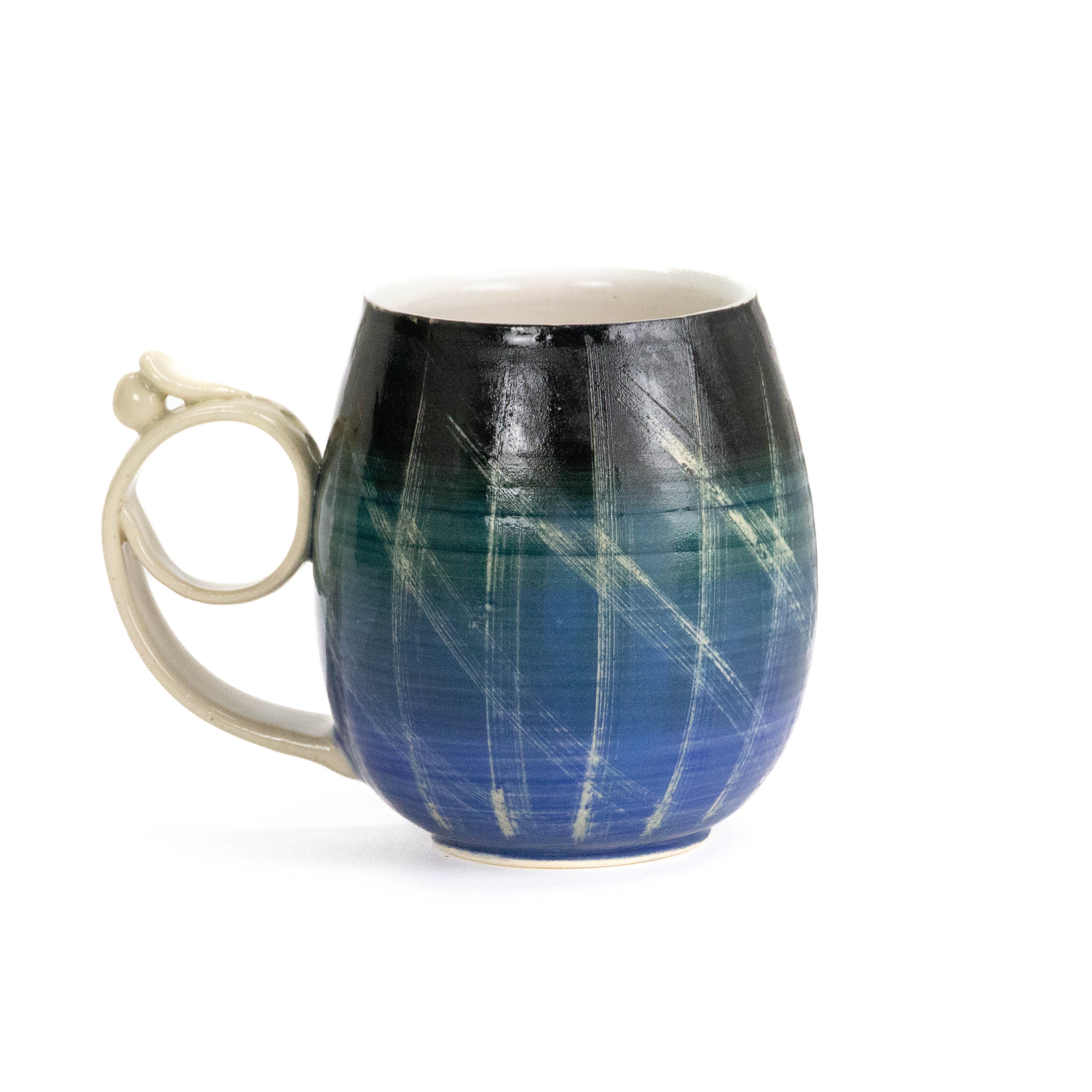 Curly Handled Mug