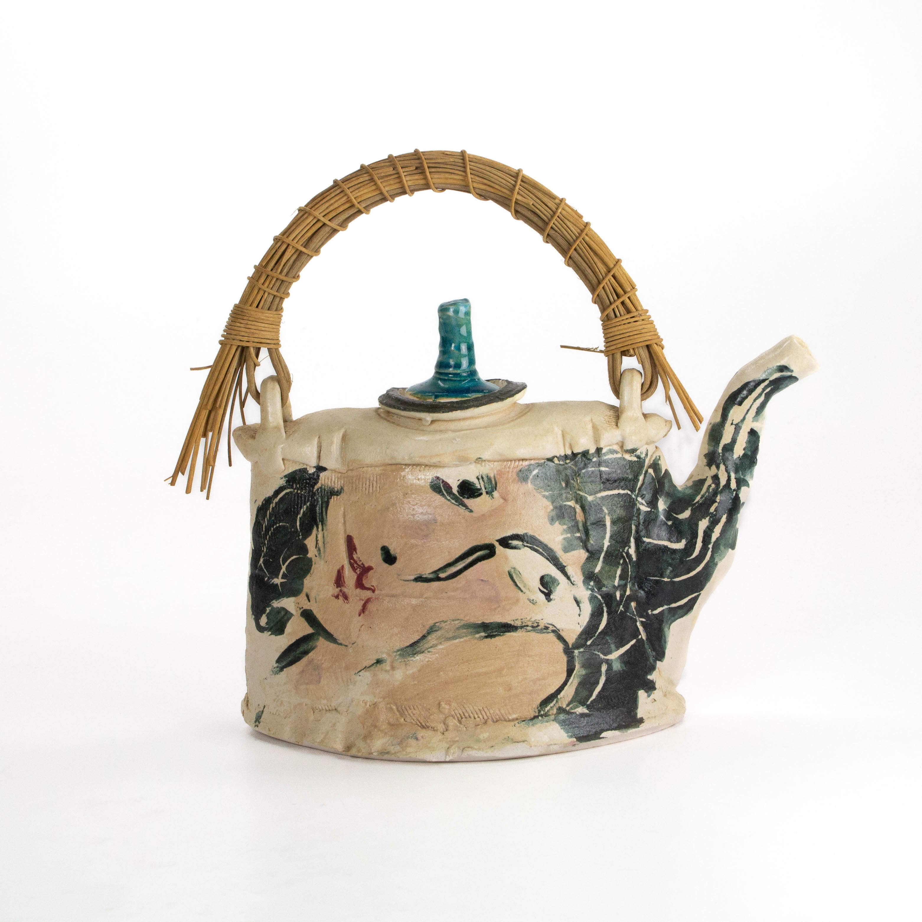 Teapot with Woven Handle