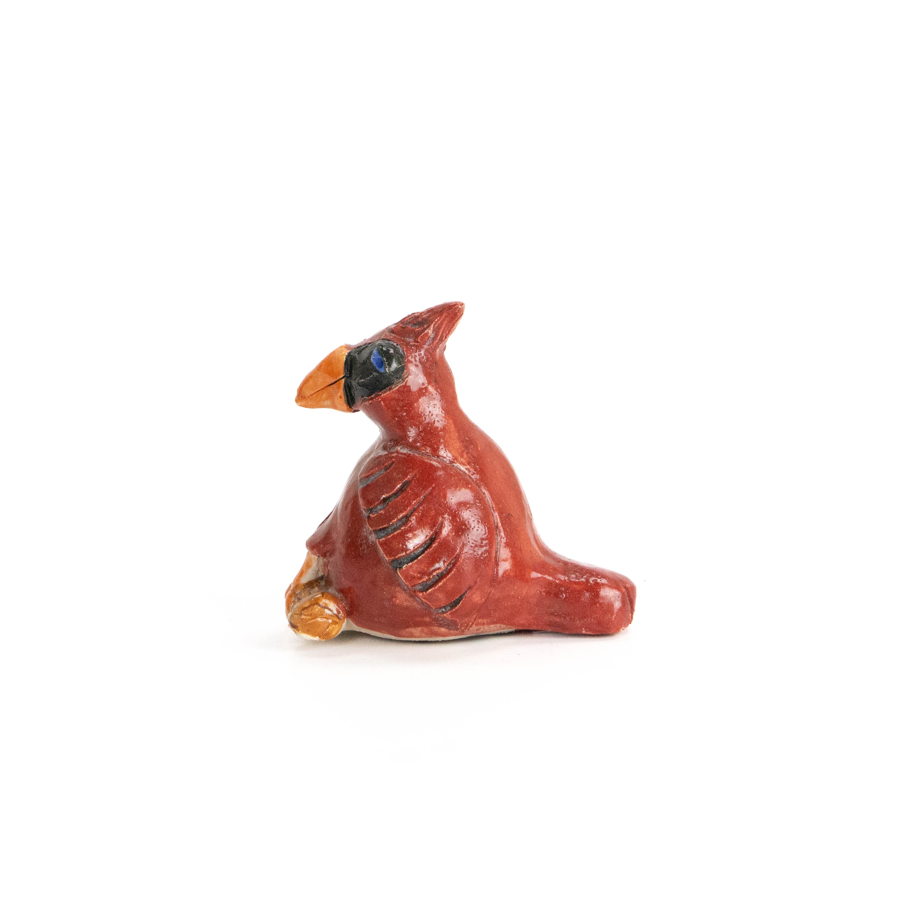 Raku Zoo Animal Whistle: Cardinal