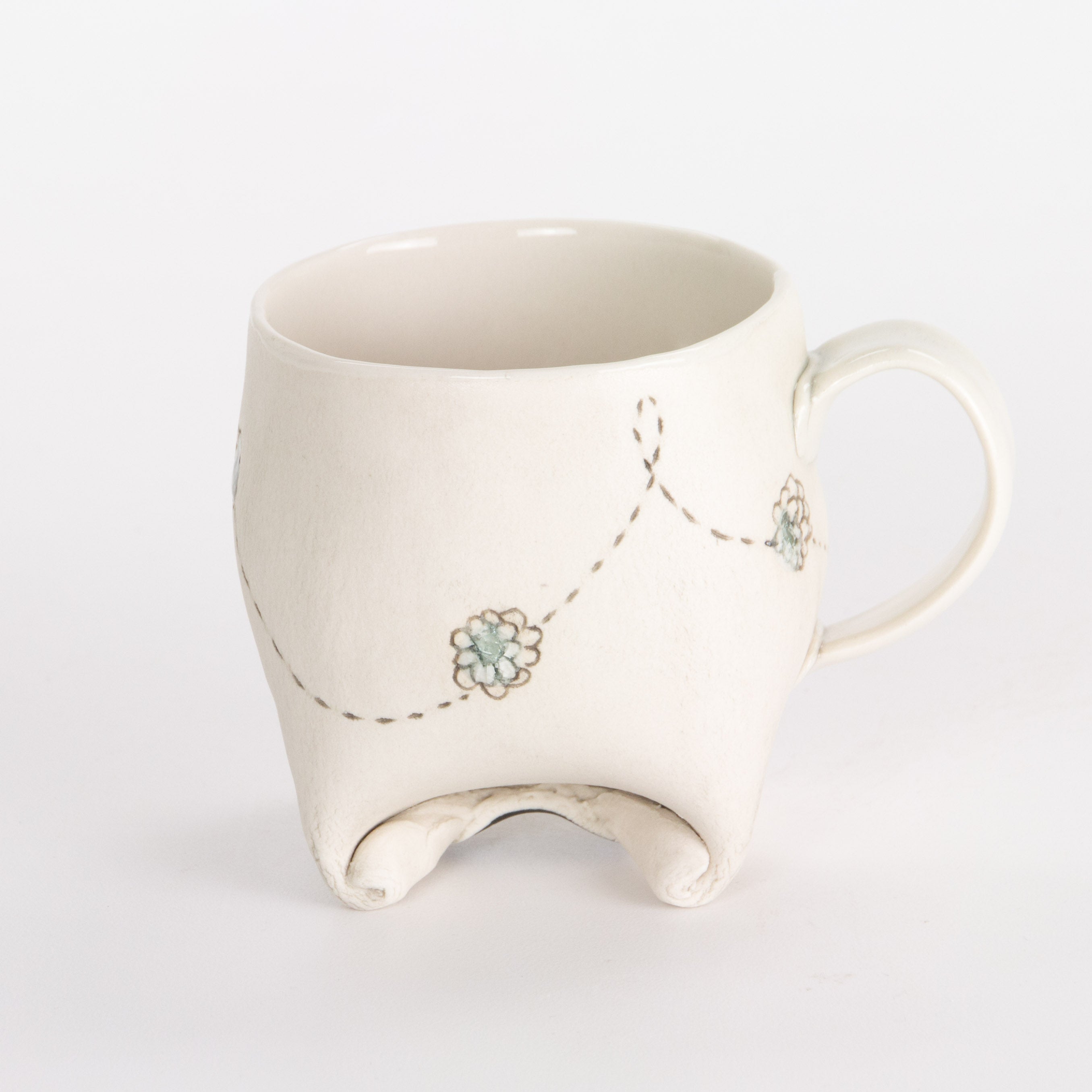 Small Rolled Foot Mug