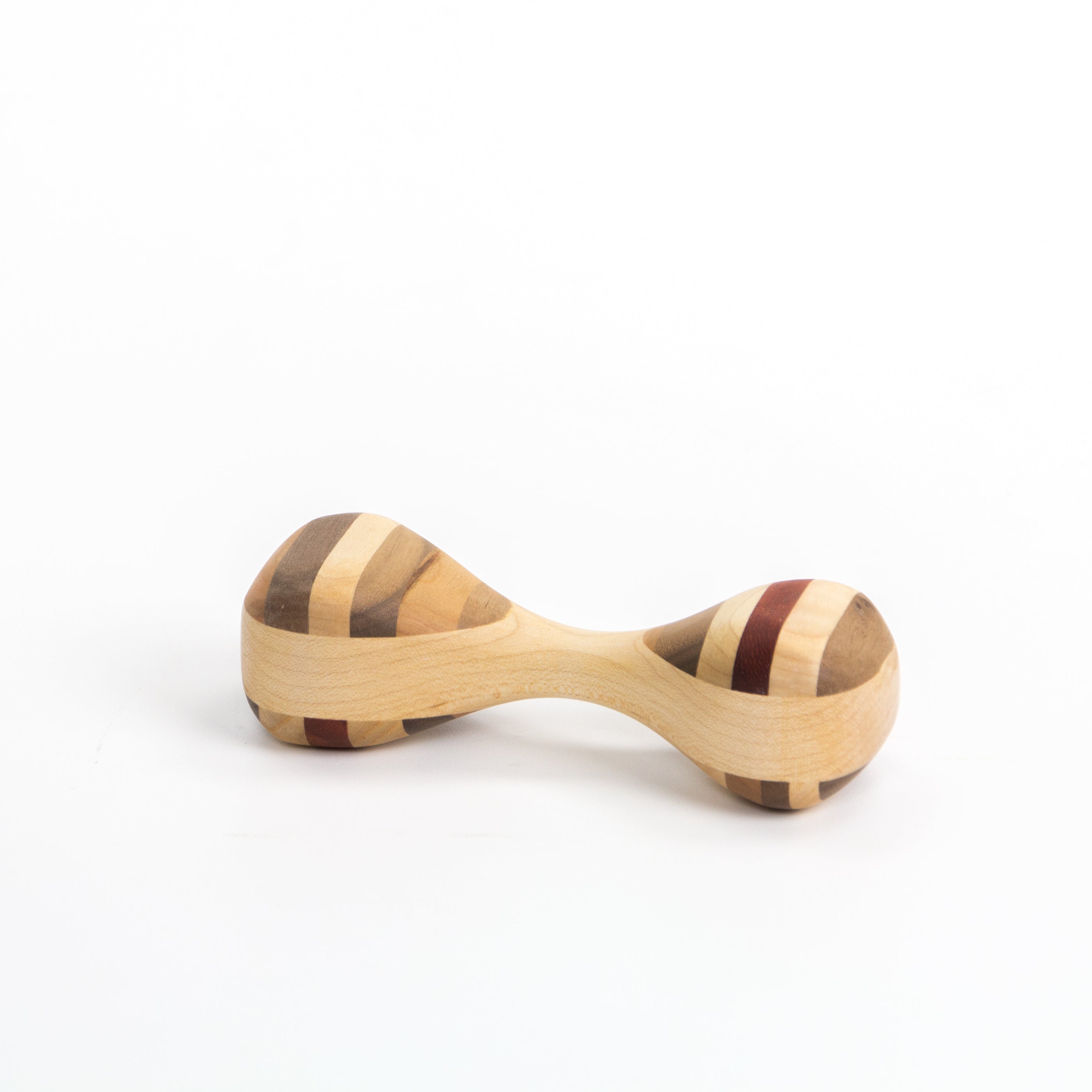 Wooden Baby Rattle - Light Wood